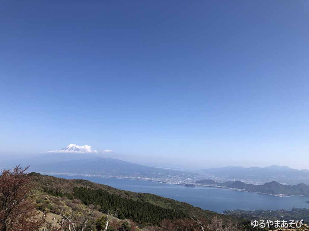 金冠山からの富士山と駿河湾の眺望