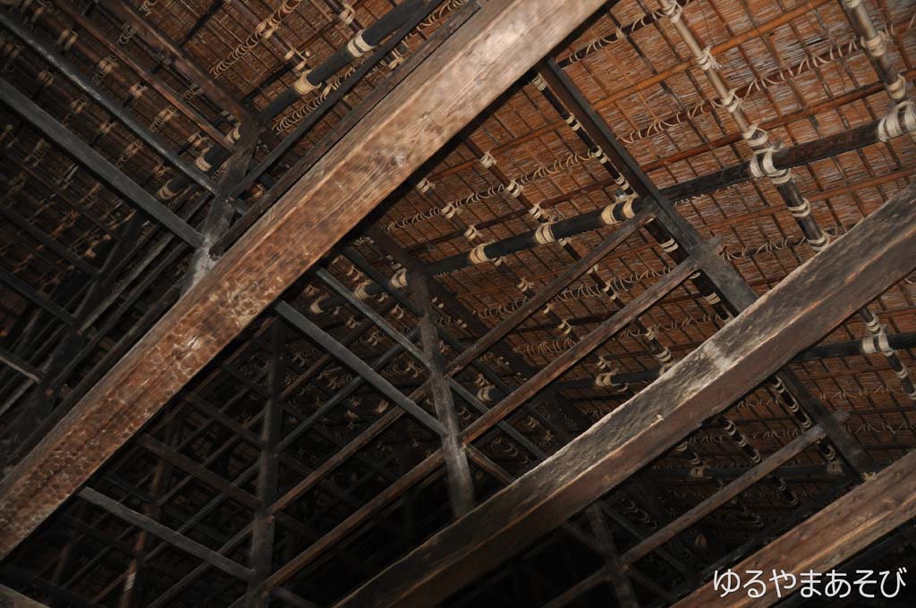 江川邸主屋の木組天井