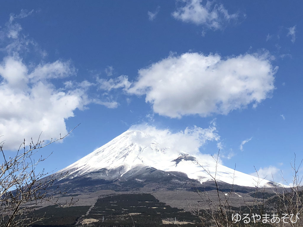 越前岳登山道からの富士山