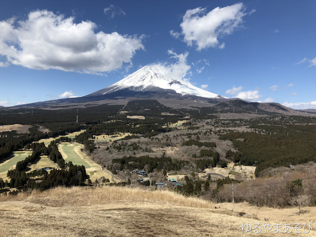 馬の背見晴台からの富士山の眺望