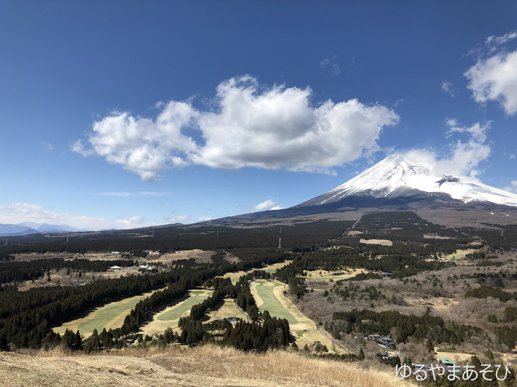 越前岳展望台からの富士山