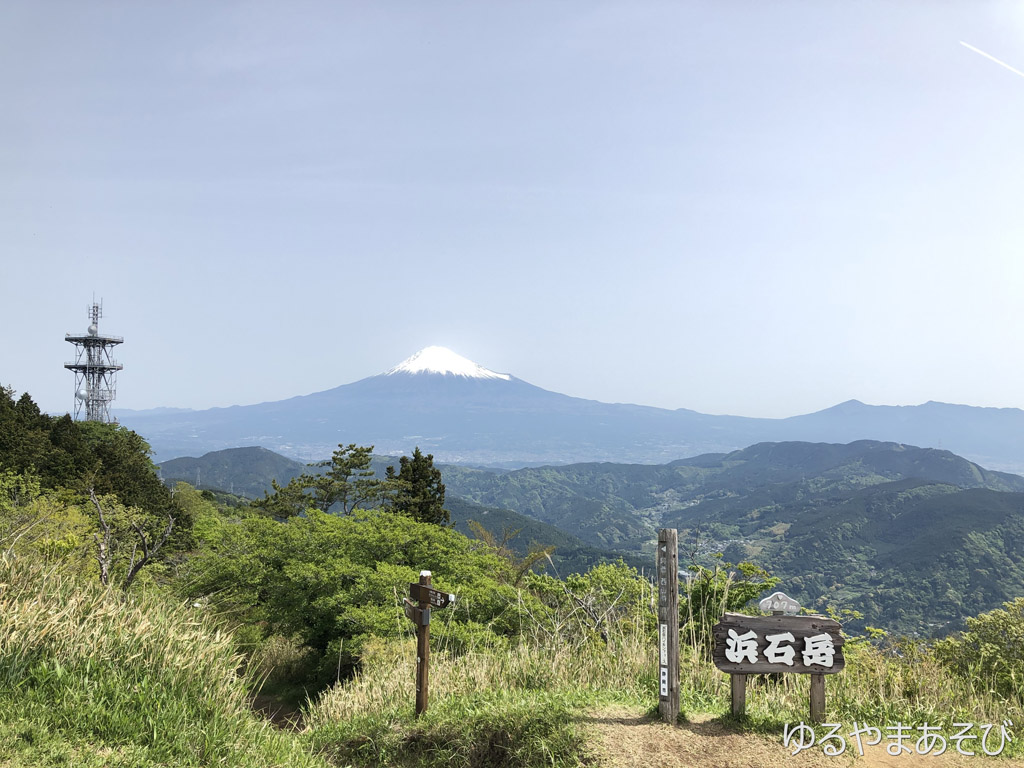 浜石岳山頂からの富士山眺望