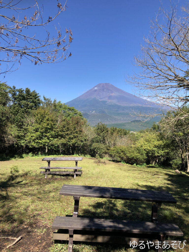 黒岳山頂広場と富士山（9月撮影）