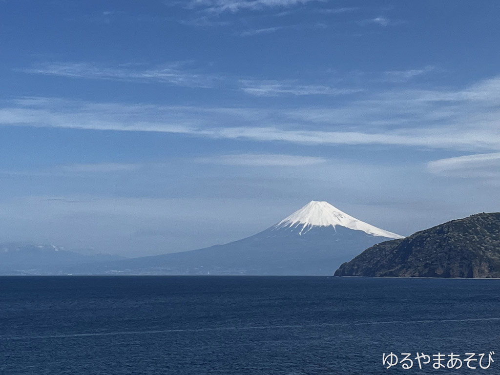 西伊豆 土肥（富士見駐車場）からの富士山